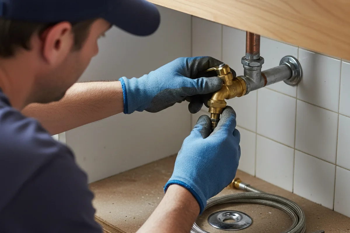 Shutoff valve and fitting work during Faucet and Fixture Repair in Uniondale